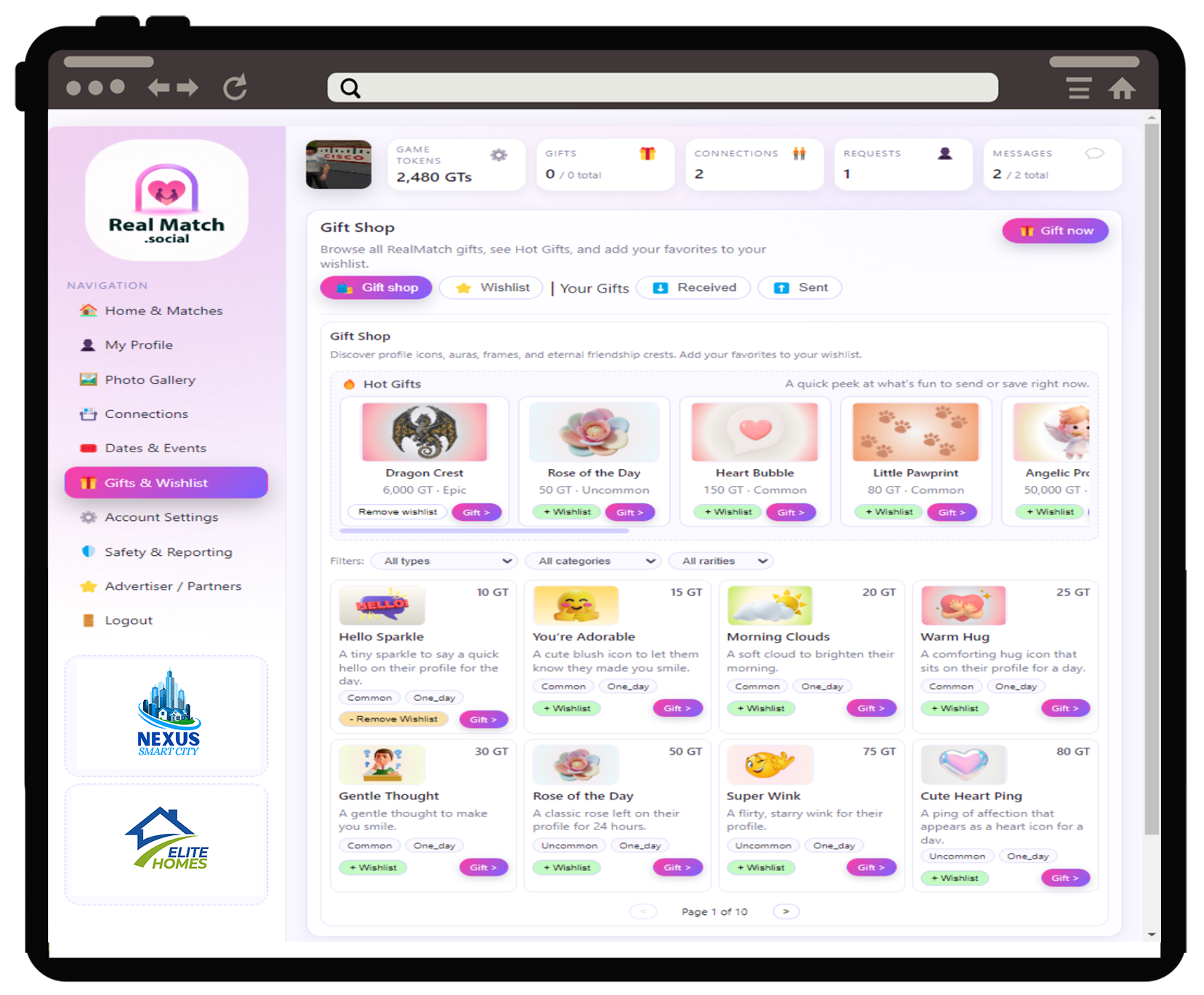 Realmatch.Social HUD